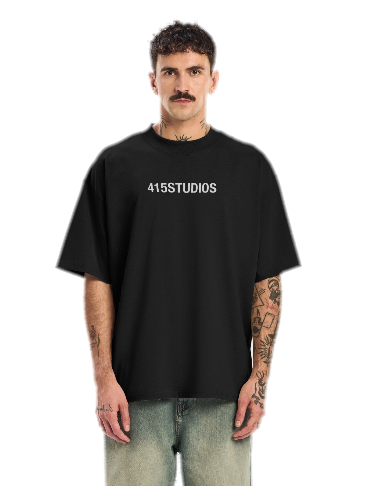 Creator wearing merch